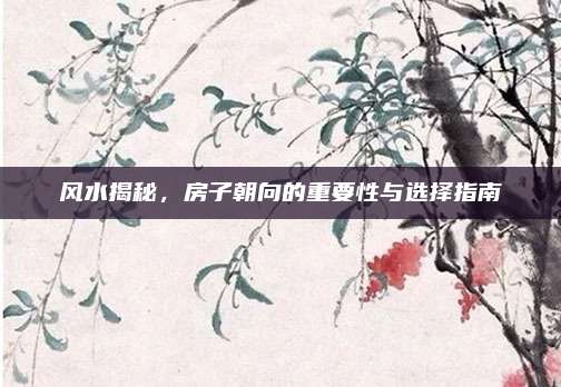 風(fēng)水揭秘,，房子朝向的重要性與選擇指南