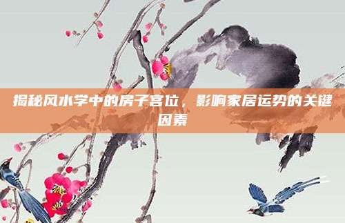 揭秘風水學中的房子宮位,，影響家居運勢的關(guān)鍵因素