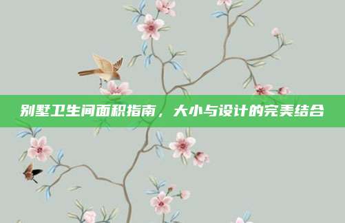 別墅衛(wèi)生間面積指南，大小與設(shè)計(jì)的完美結(jié)合