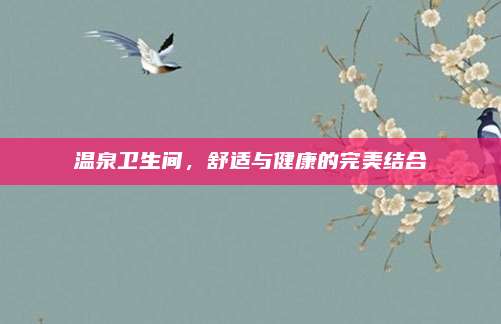 溫泉衛(wèi)生間，舒適與健康的完美結(jié)合