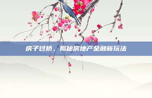 房子過(guò)橋，揭秘房地產(chǎn)金融新玩法