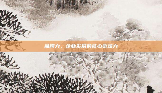 品牌力,，企業(yè)發(fā)展的核心驅(qū)動力