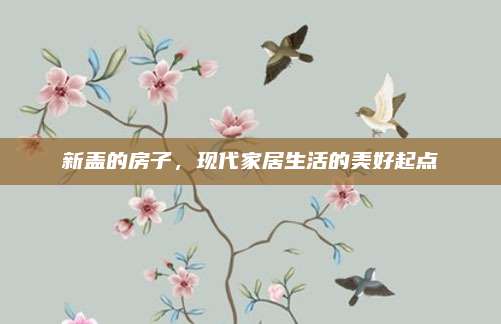 新蓋的房子,，現(xiàn)代家居生活的美好起點(diǎn)