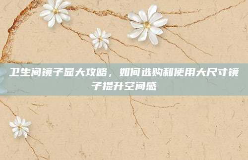 衛(wèi)生間鏡子顯大攻略，如何選購和使用大尺寸鏡子提升空間感