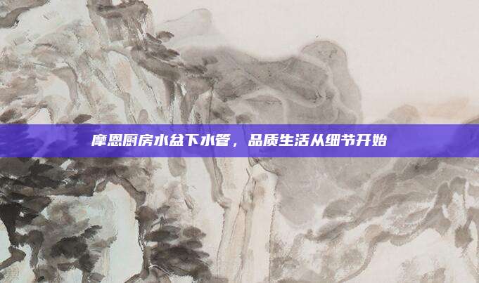摩恩廚房水盆下水管,，品質(zhì)生活從細節(jié)開始