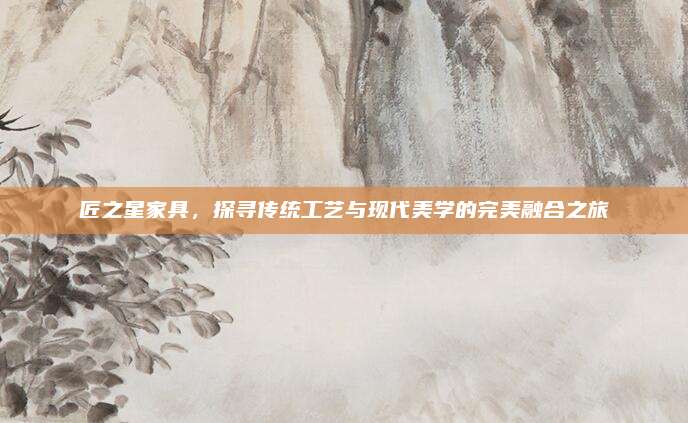 匠之星家具,，探尋傳統(tǒng)工藝與現(xiàn)代美學的完美融合之旅