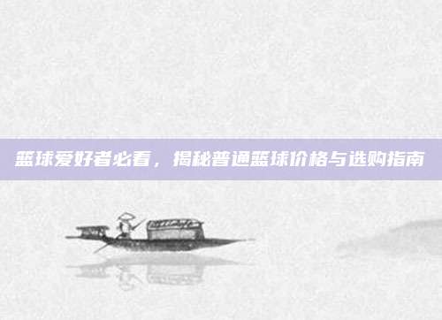 籃球愛好者必看，揭秘普通籃球價(jià)格與選購(gòu)指南