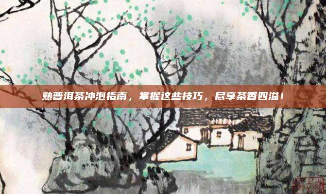 熟普洱茶沖泡指南,，掌握這些技巧,，盡享茶香四溢！