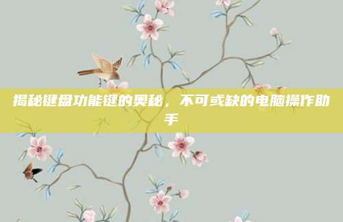 揭秘鍵盤功能鍵的奧秘,，不可或缺的電腦操作助手