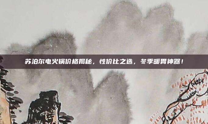 蘇泊爾電火鍋價格揭秘，性價比之選,，冬季暖胃神器,！