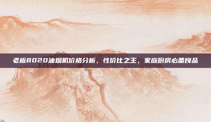 老板8020油煙機(jī)價(jià)格分析，性價(jià)比之王,，家庭廚房必備良品