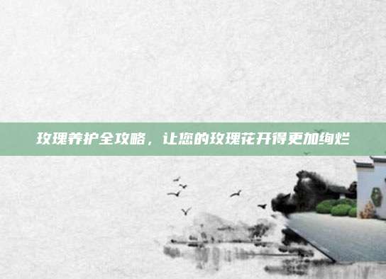 玫瑰養(yǎng)護(hù)全攻略，讓您的玫瑰花開(kāi)得更加絢爛