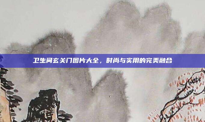 衛(wèi)生間玄關(guān)門圖片大全，時(shí)尚與實(shí)用的完美融合