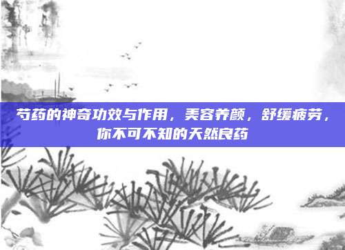 芍藥的神奇功效與作用,，美容養(yǎng)顏，舒緩疲勞,，你不可不知的天然良藥