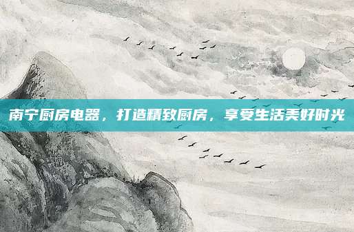 南寧廚房電器,,打造精致廚房,,享受生活美好時光