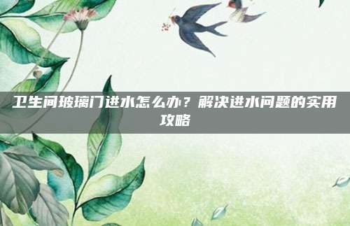 衛(wèi)生間玻璃門(mén)進(jìn)水怎么辦？解決進(jìn)水問(wèn)題的實(shí)用攻略