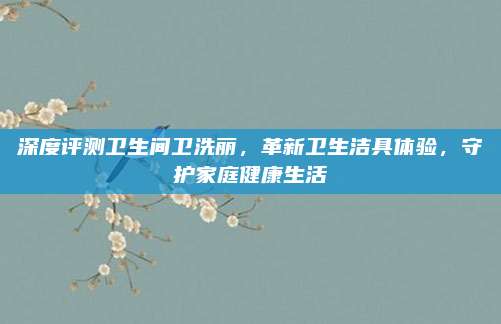 深度評測衛(wèi)生間衛(wèi)洗麗,，革新衛(wèi)生潔具體驗(yàn),，守護(hù)家庭健康生活
