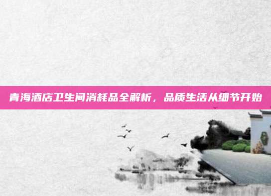 青海酒店衛(wèi)生間消耗品全解析，品質(zhì)生活從細節(jié)開始