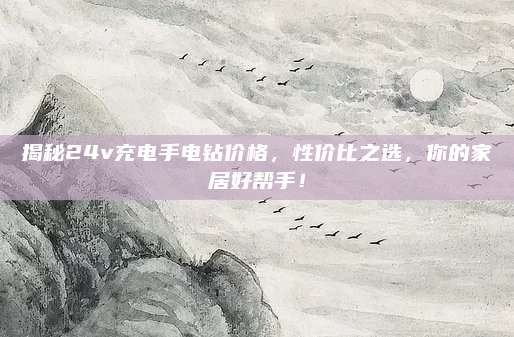 揭秘24v充電手電鉆價(jià)格,，性價(jià)比之選，你的家居好幫手,！
