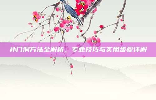 補門洞方法全解析，專業(yè)技巧與實用步驟詳解