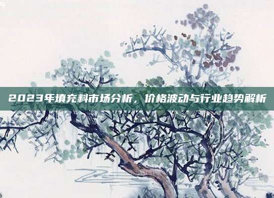 2023年填充料市場分析,，價格波動與行業(yè)趨勢解析