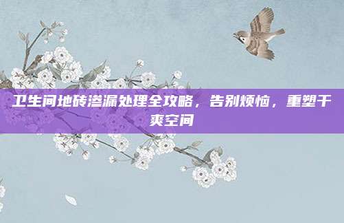 衛(wèi)生間地磚滲漏處理全攻略,，告別煩惱,，重塑干爽空間