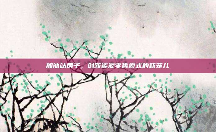 加油站房子,，創(chuàng)新能源零售模式的新寵兒