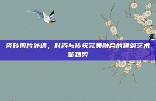 瓷磚圖片外墻,，時(shí)尚與傳統(tǒng)完美融合的建筑藝術(shù)新趨勢