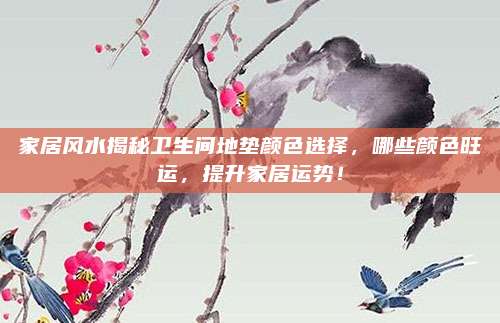 家居風水揭秘衛(wèi)生間地墊顏色選擇，哪些顏色旺運，提升家居運勢！