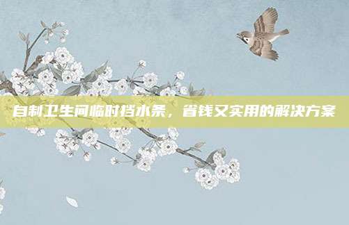 自制衛(wèi)生間臨時擋水條，省錢又實用的解決方案