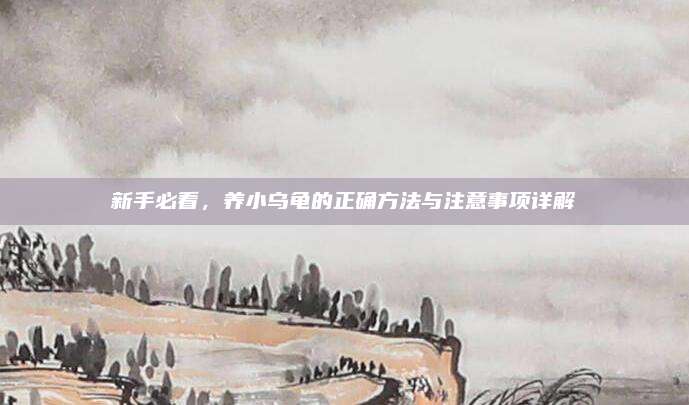 新手必看，養(yǎng)小烏龜?shù)恼_方法與注意事項詳解