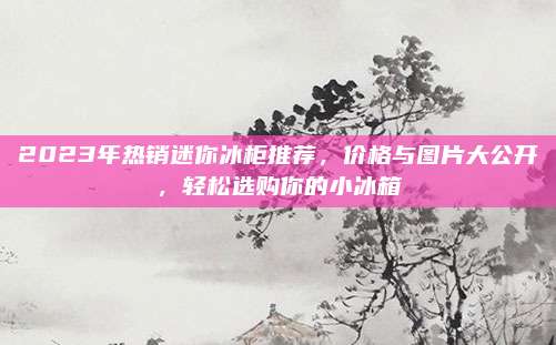 2023年熱銷迷你冰柜推薦，價格與圖片大公開，輕松選購你的小冰箱