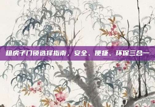 租房子門(mén)鎖選擇指南，安全、便捷、環(huán)保三合一