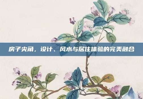 房子尖角，設(shè)計(jì)、風(fēng)水與居住體驗(yàn)的完美融合