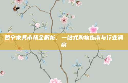 西寧家具市場全解析，一站式購物指南與行業(yè)洞察