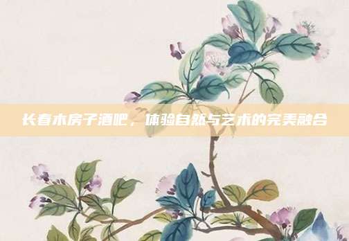 長春木房子酒吧，體驗(yàn)自然與藝術(shù)的完美融合