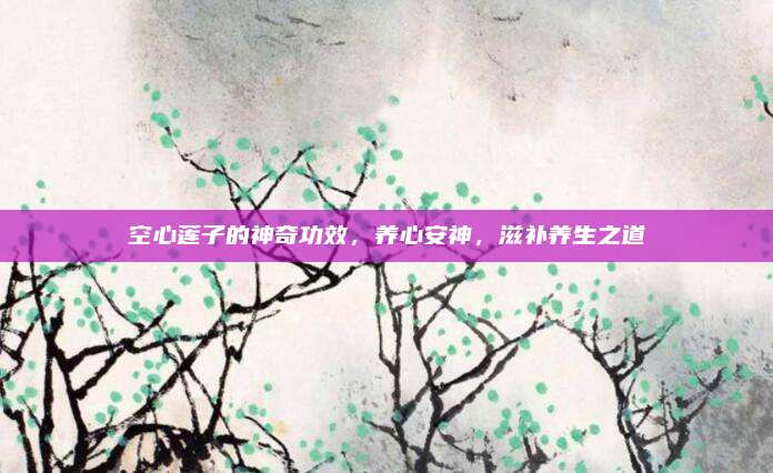 空心蓮子的神奇功效，養(yǎng)心安神,，滋補(bǔ)養(yǎng)生之道