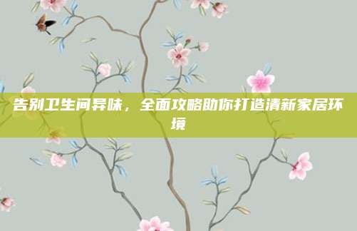 告別衛(wèi)生間異味，全面攻略助你打造清新家居環(huán)境