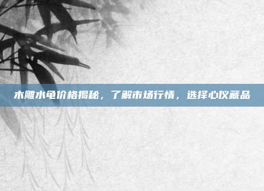 木雕水龜價(jià)格揭秘，了解市場行情，選擇心儀藏品