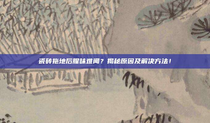 瓷磚拖地后腥味難聞,？揭秘原因及解決方法！