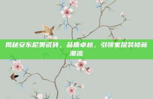 揭秘安東尼奧瓷磚，品質(zhì)卓越,，引領(lǐng)家居裝修新潮流