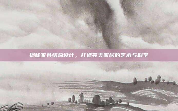 揭秘家具結(jié)構(gòu)設(shè)計,，打造完美家居的藝術(shù)與科學(xué)