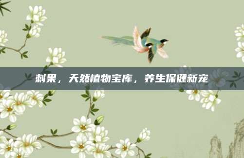 刺果,，天然植物寶庫,，養(yǎng)生保健新寵