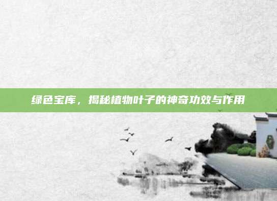 綠色寶庫，揭秘植物葉子的神奇功效與作用