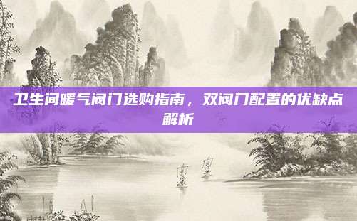 衛(wèi)生間暖氣閥門選購指南,，雙閥門配置的優(yōu)缺點(diǎn)解析