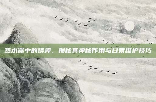 熱水器中的鎂棒,，揭秘其神秘作用與日常維護(hù)技巧