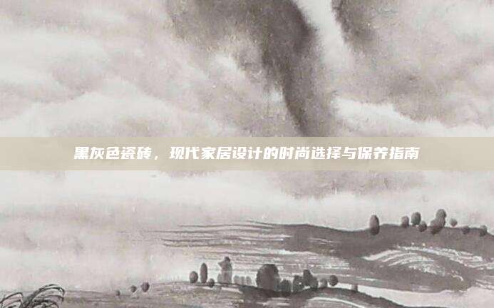 黑灰色瓷磚,，現(xiàn)代家居設(shè)計(jì)的時(shí)尚選擇與保養(yǎng)指南