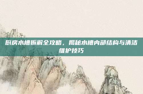廚房水槽拆解全攻略，揭秘水槽內(nèi)部結(jié)構(gòu)與清潔維護(hù)技巧