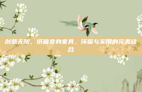 創(chuàng)意無限,，紙箱變身家具，環(huán)保與實(shí)用的完美結(jié)合