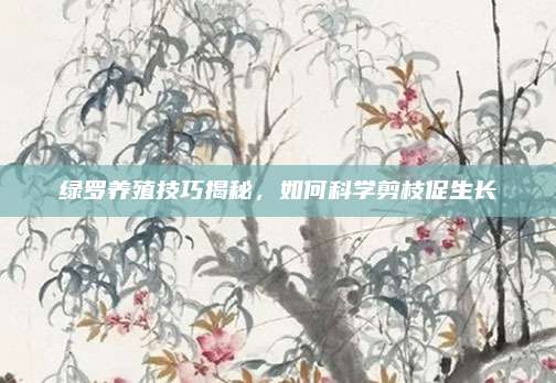 綠羅養(yǎng)殖技巧揭秘，如何科學(xué)剪枝促生長
